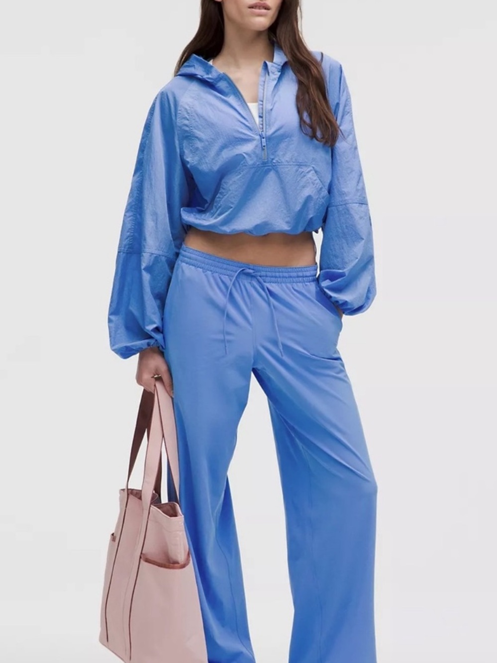 New! Lululemon Court Rival Wide Leg Light Blue Lounge Pants - Picture 3 of 4
